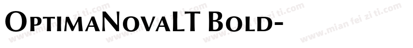 OptimaNovaLT Bold字体转换